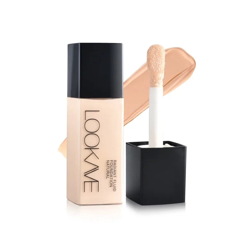 Fond de Teint Liquide Haute Couvrance – Mat, Hydratant, Illuminateur, Correcteur et Base de Maquillage Longue Tenue