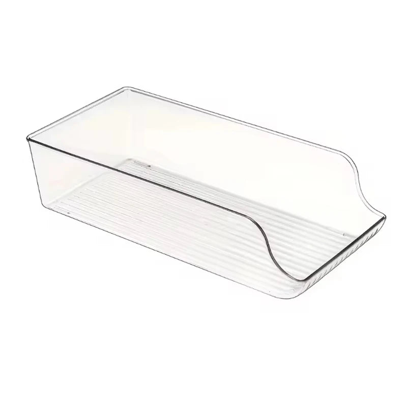 Stackable Soda Can Dispenser for Refrigerator – Clear Drink Organizer Bin