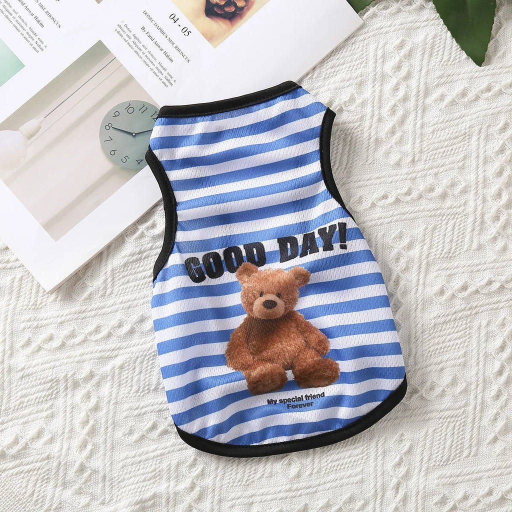 Breathable Summer Pet Vest – Lightweight Clothes for Dogs & Cats
