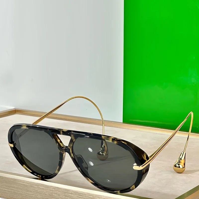 « Lunettes de soleil Femme – Aviateur INS, Tortoise & Or »