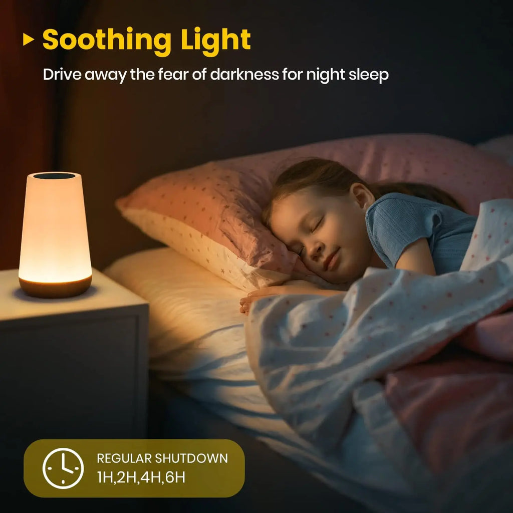 13-Color RGB Night Light – Rechargeable Touch Lamp with Remote Control