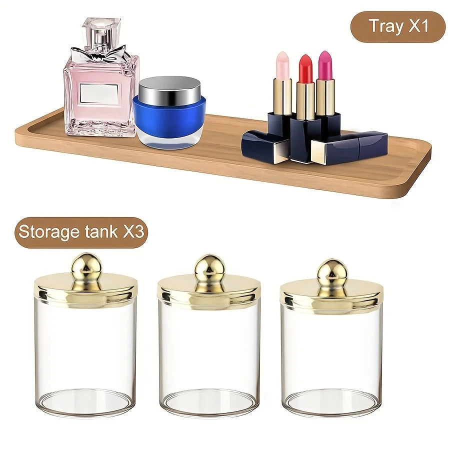 Acrylic Bathroom Organizer Set