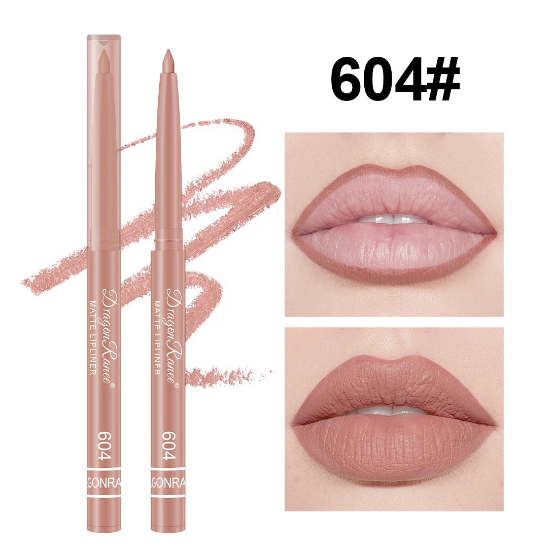 Crayon à Lèvres Nude Mat – Contour Naturel, Débutant-Friendly, Waterproof, Maquillage Délicat des Lèvres