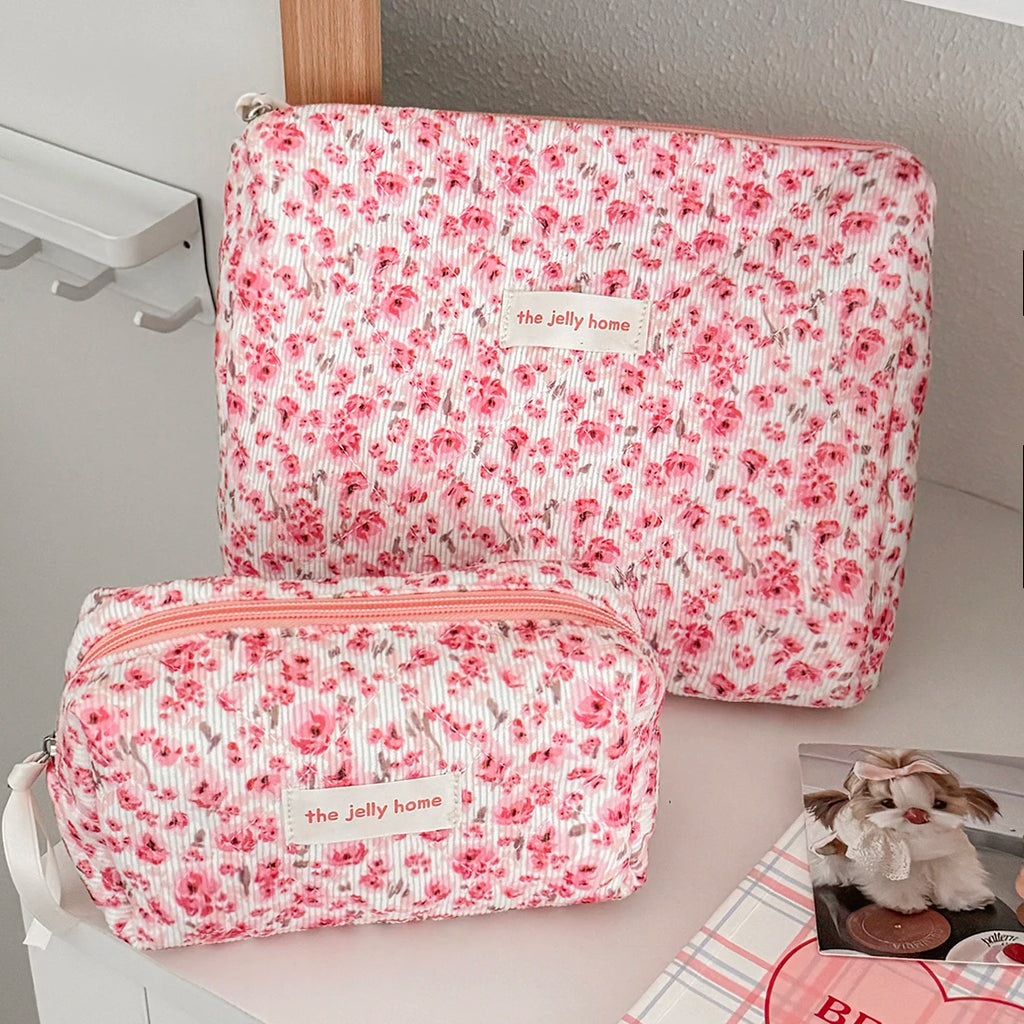Floral Cosmetic Travel Bag