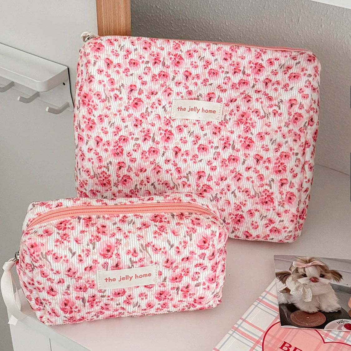 Floral Cosmetic Travel Bag
