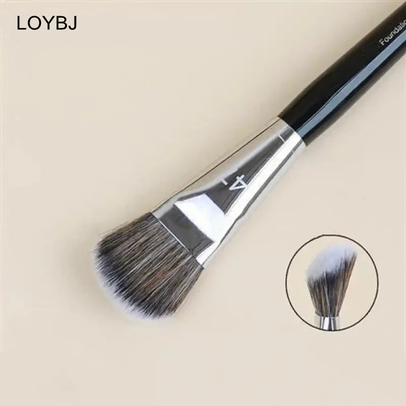 Pinceau de fond de teint professionnel  tête de balai fond de teint liquide ombre correcteur pinceaux femmes visage Base maquillage outils de beauté