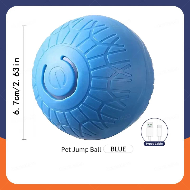 Smart Automatic Rolling Dog Ball – USB Rechargeable Interactive Pet Toy