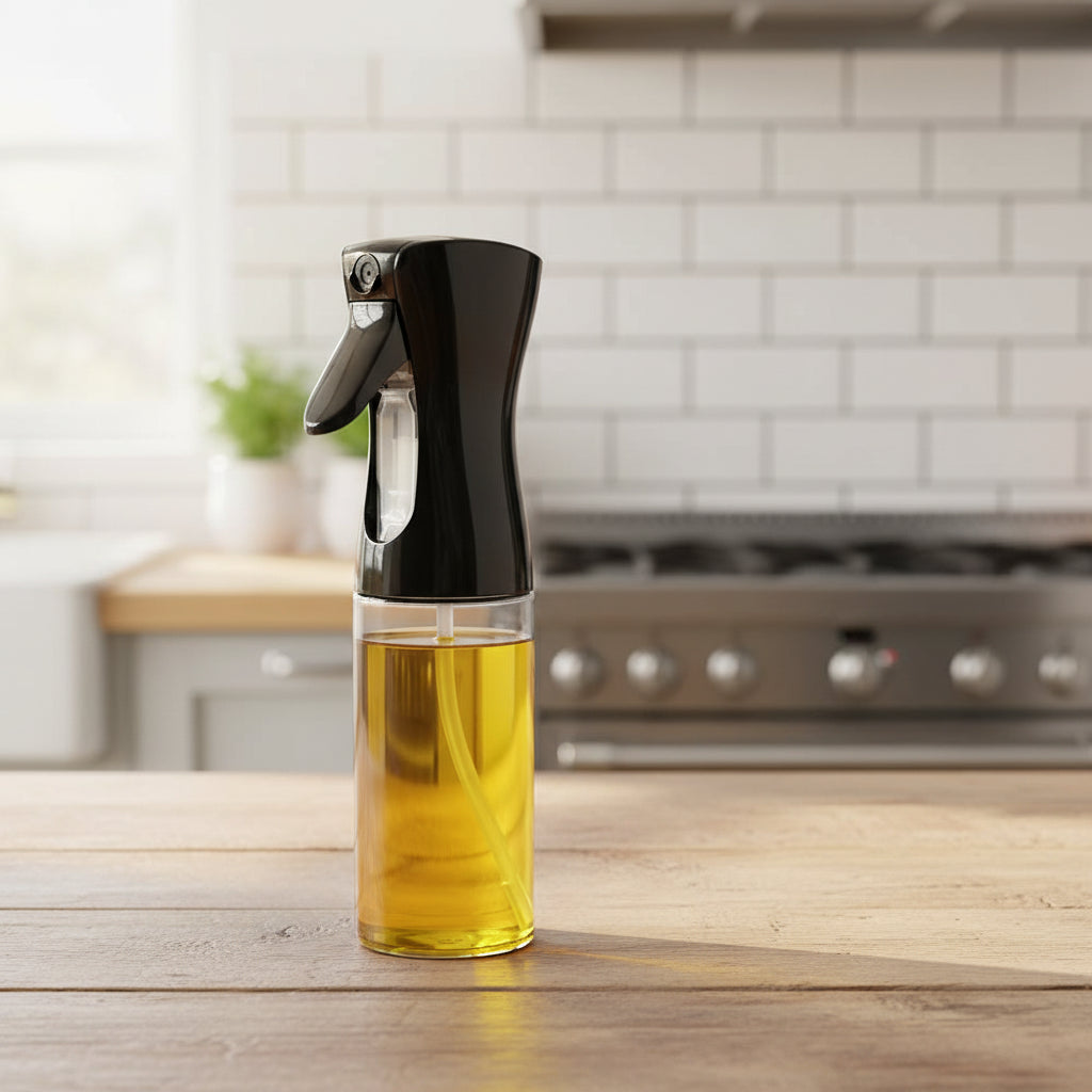 2-in-1 Oil Sprayer & Brush Bottle – 200ml / 300ml / 500ml Kitchen Oil Mister for Cooking, Baking & BBQ