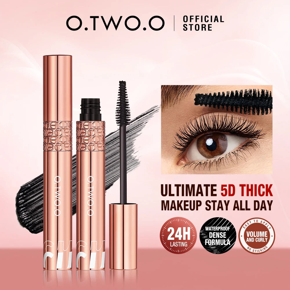 Mascara 4D fibres de soie waterproof volume et courbure cils épais allongeants nourrissant haute qualité