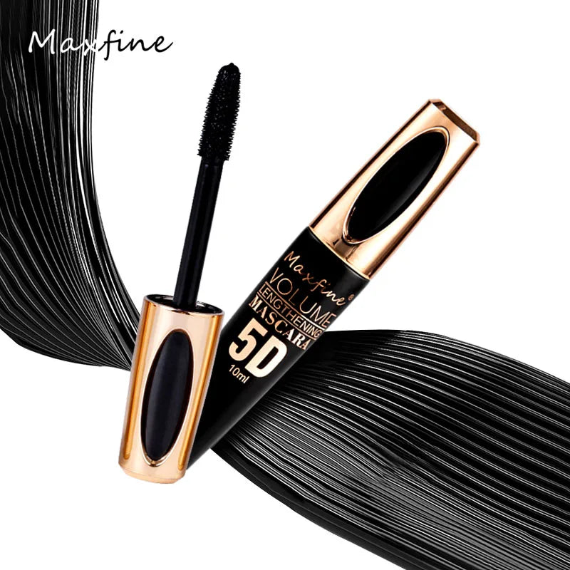 Mascara 5D fibres de soie grands yeux noir intense longue tenue waterproof