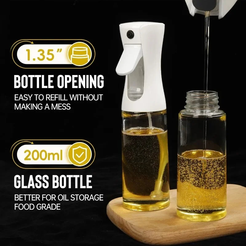Reusable Olive Oil Sprayer Bottle – Food-Grade Oil & Vinegar Mist Dispenser for Cooking, BBQ & Kitchen Use