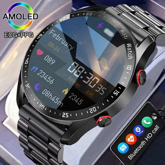 Montre connectée pour hommes et femmes, écran HD, Bluetooth, appel, GPS, moniteur de fréquence cardiaque, étanche IP68, nouveau, 2024