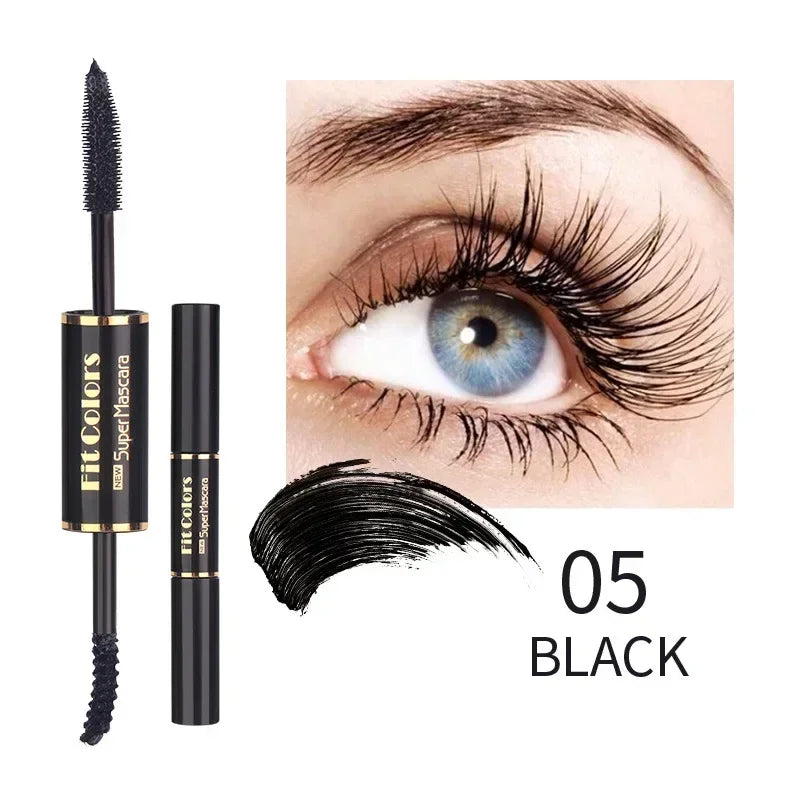 Mascara waterproof coloré volume et courbure séchage rapide longue tenue bleu, violet et blanc
