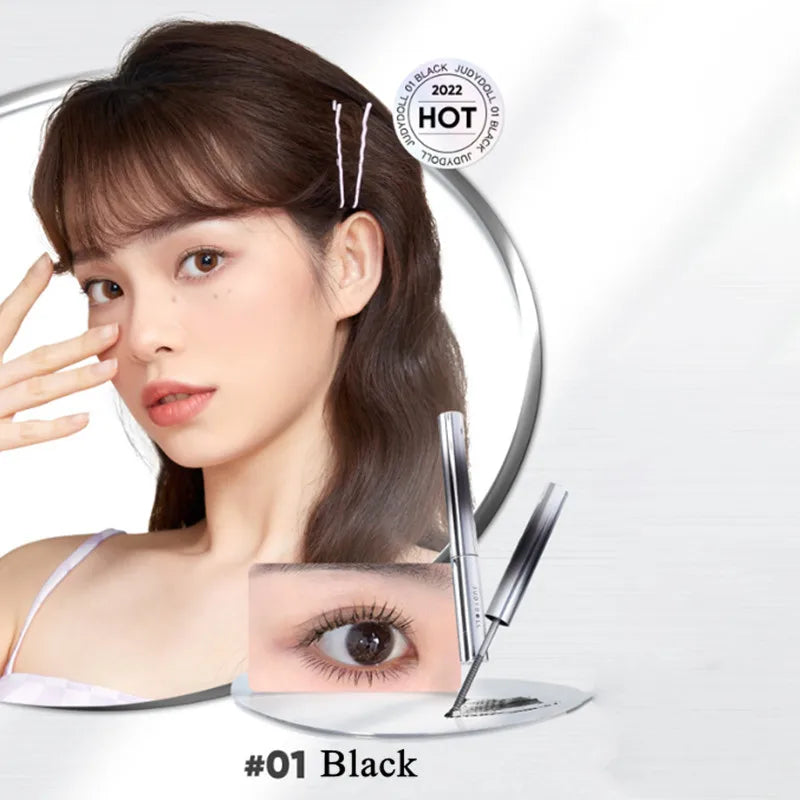 Mascara Waterproof en Fibres de Soie – Noir intense, effet longueur et courbure extrême | Donne un regard sexy et des cils effet extensions | Maquillage longue tenue, résistant à l’eau