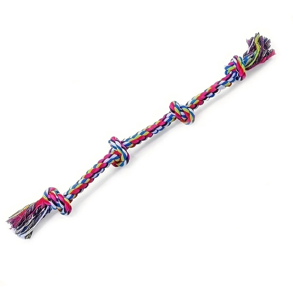 Heavy-Duty Rope Knot Dog Toy – Durable Interactive Chew & Tug Toy