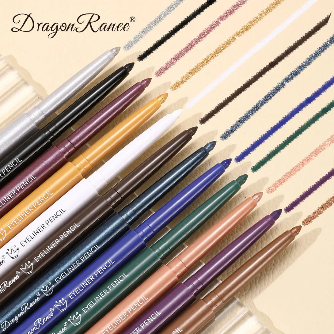 Eyeliner imperméable, résistant à la transpiration, non taché, facile à utiliser pour les débutants, vert, violet, noir, longue durée, non amovible