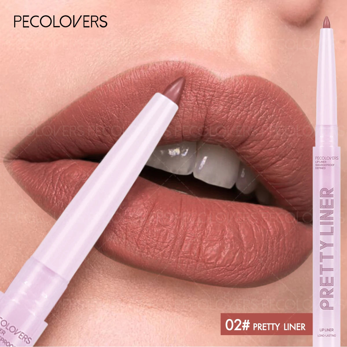 1 Pièce Crayon à Lèvres Nude – Texture Mat, Anti-Transfert, Pratique pour Voyage, Maquillage Quotidien