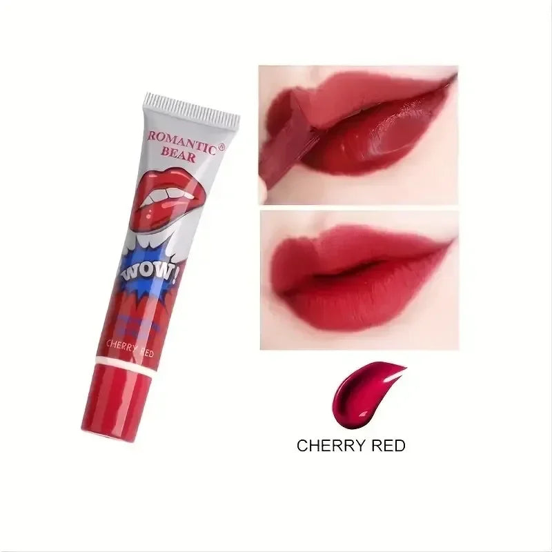 Rouge à lèvres liquide à retirer – Waterproof et longue tenue | Effet gloss | Maquillage style tatouage pour lèvres | Teinte durable et intense