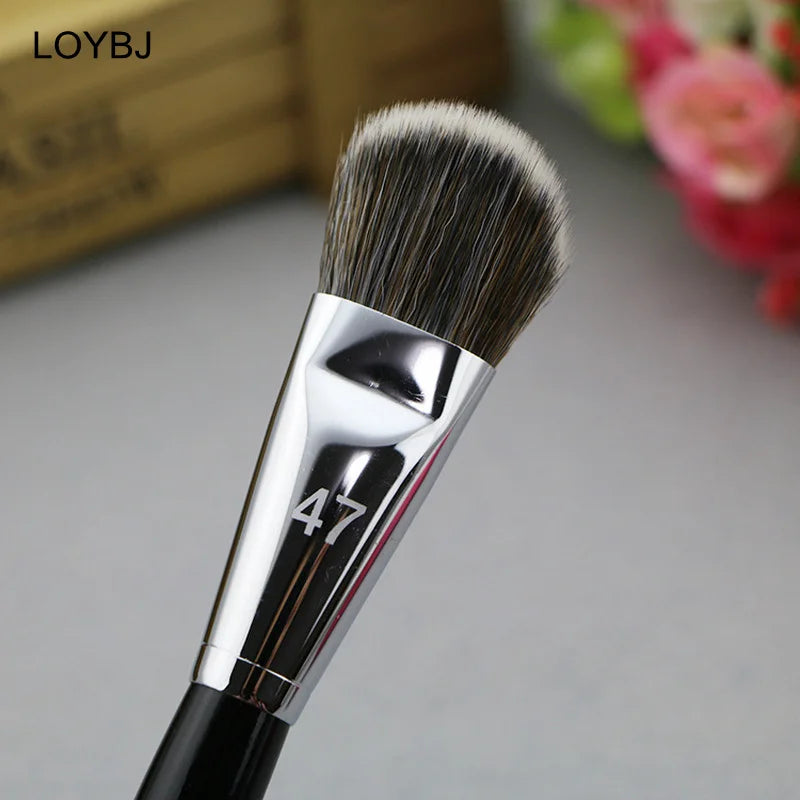 Pinceau de fond de teint professionnel  tête de balai fond de teint liquide ombre correcteur pinceaux femmes visage Base maquillage outils de beauté