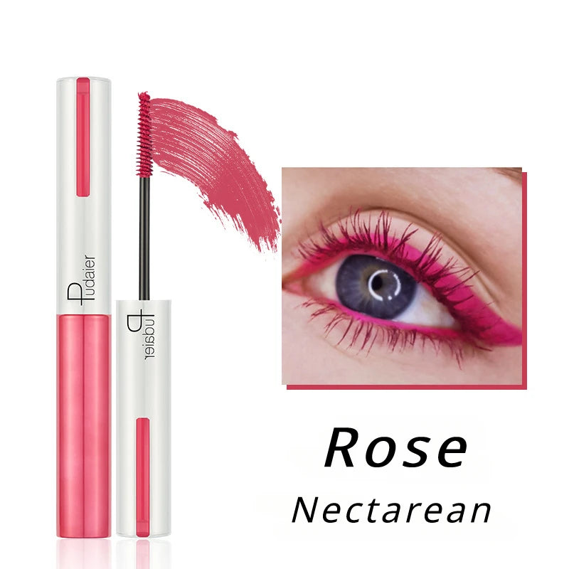Mascara blanc 4D soyeux cils naturels longue tenue waterproof volume et courbure
