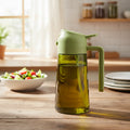 470ml Dark Green Glass Olive Oil Sprayer – 2-in-1 Oil Dispenser & Mister Bottle with Light-Blocking Design