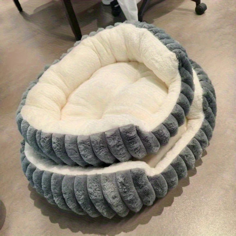 Jumbo Plush Pet Sofa Bed – Soft Washable Bed with Supportive Backrest