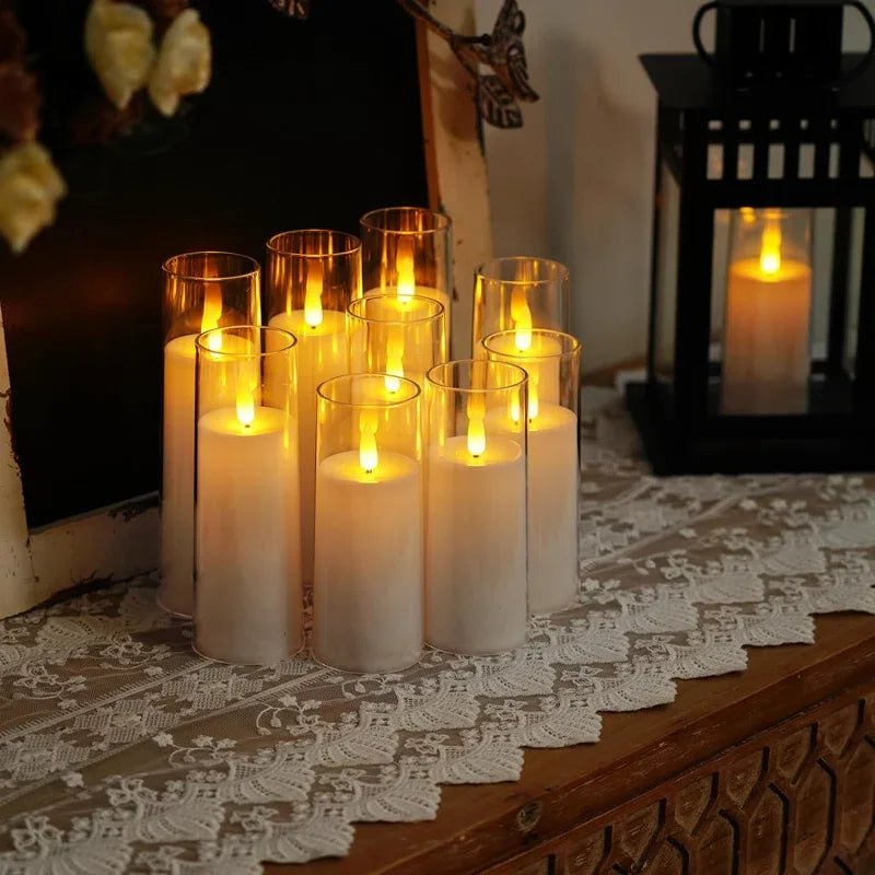 LED Flameless Tea Light Candles (6–90 PCS) – Flickering Acrylic Cup Candles for Weddings & Events