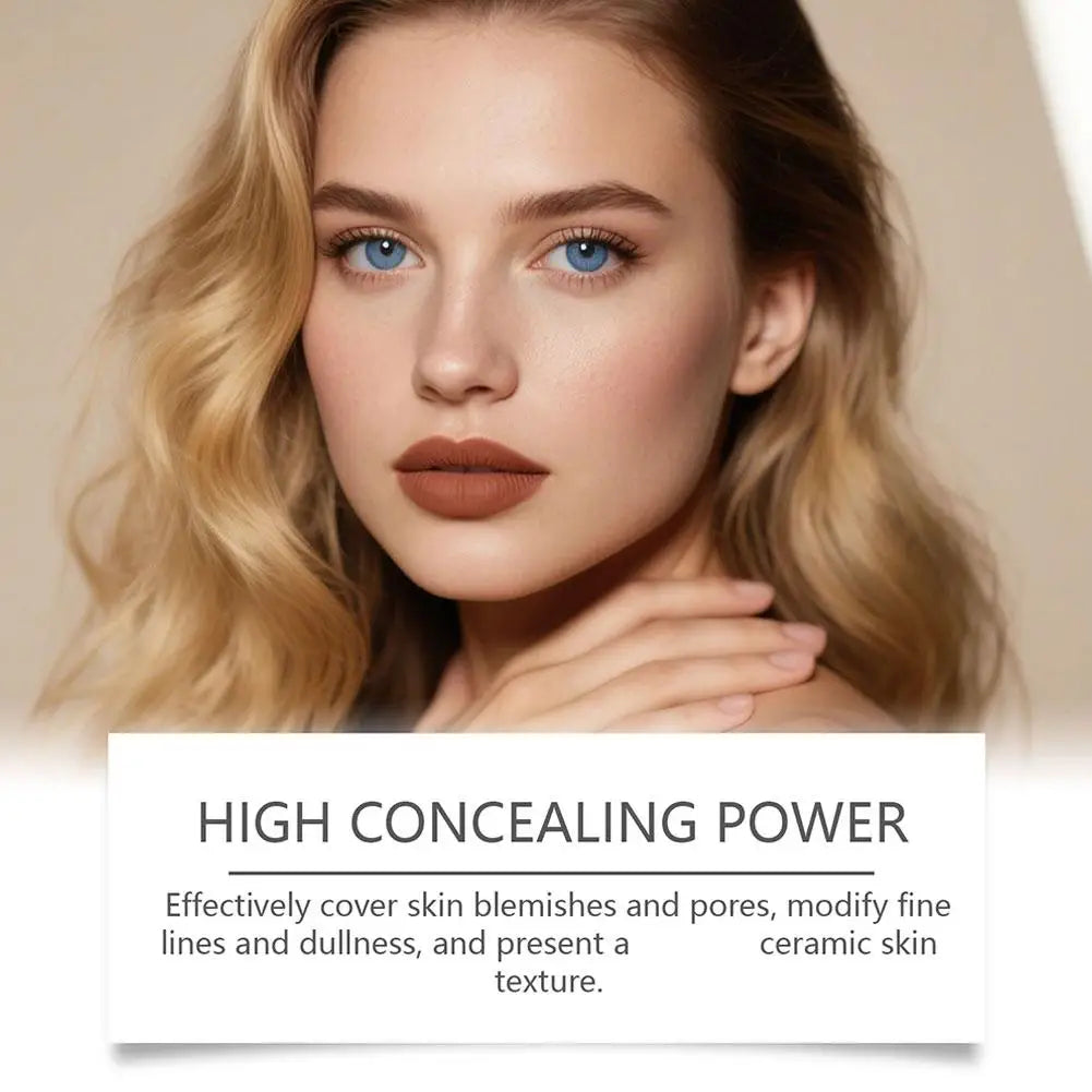 Fond de Teint Stick 2-en-1 Changeant de Couleur – Longue Tenue, Hydratant, Haute Couvrance, Maquillage Coréen