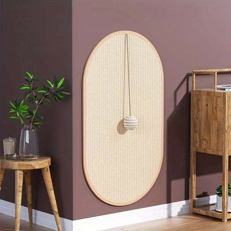 Self-Adhesive Sisal Cat Scratch Pad – Wall & Sofa Furniture Protector