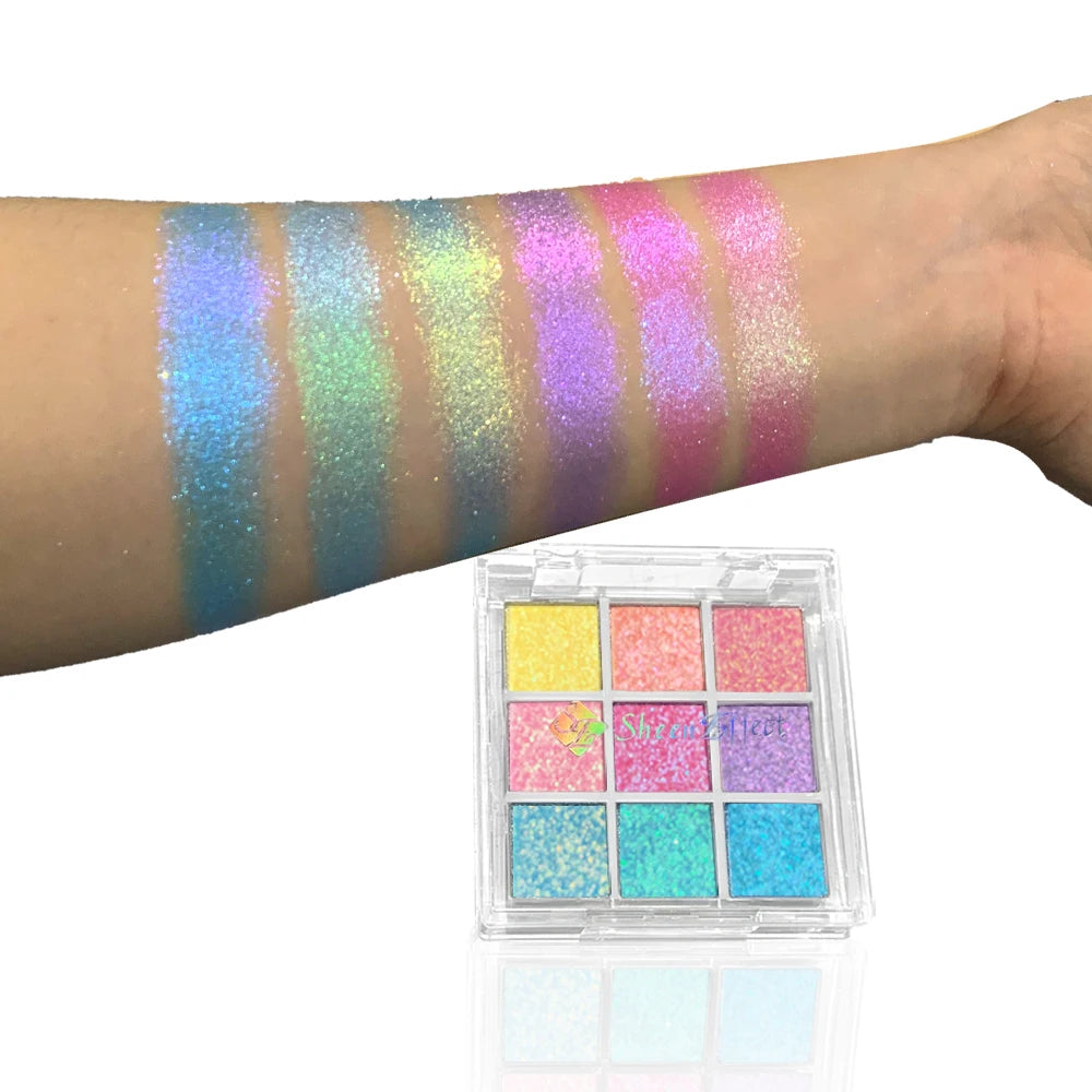 Palette de Fards à Paupières 9 Couleurs — Maquillage Haut de Gamme, Cosmétiques de Qualité