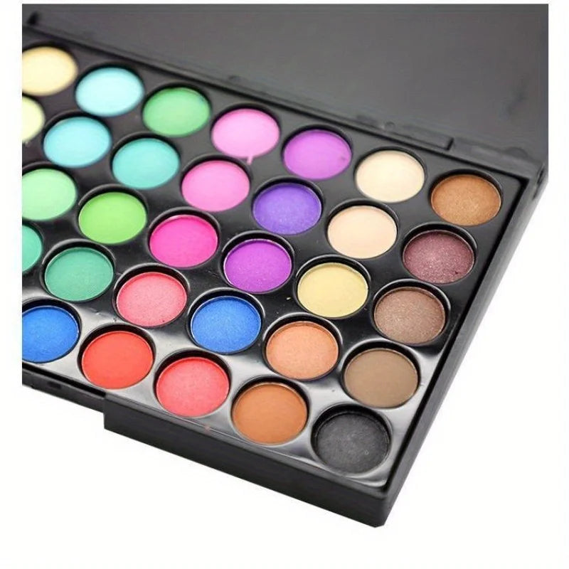 Palette fards à paupières 40 couleurs – Mat et scintillant, tons terre, longue tenue et anti-bavure, kit maquillage coréen