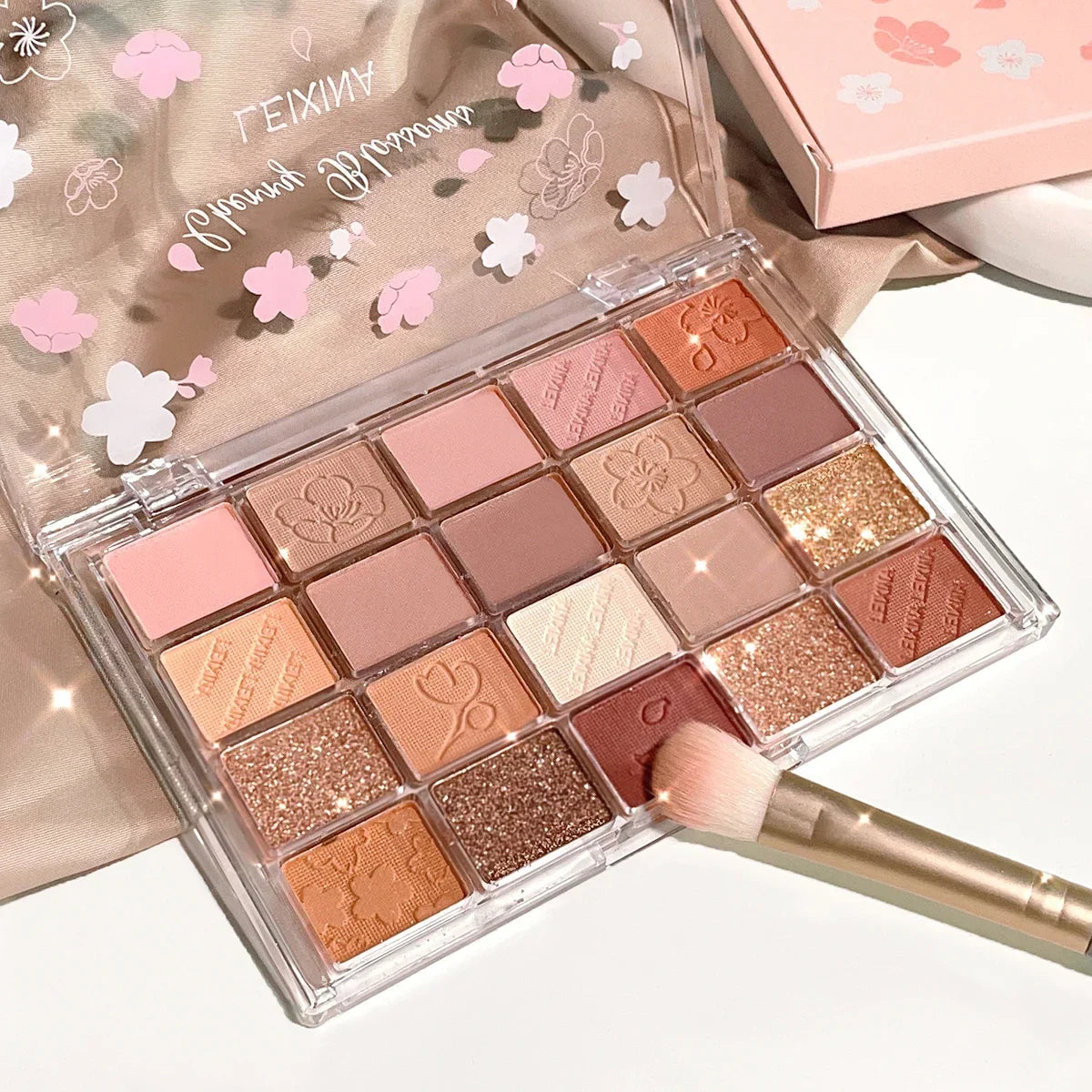 Palette de fards à paupières 20 couleurs – Brillant et mat, hautement pigmenté, mélangeable et longue durée