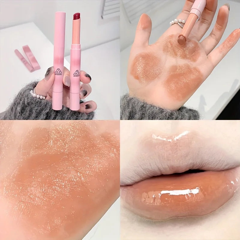 Rouge à Lèvres Hydratant – Fini Miroir, Waterproof, Longue Tenue, Teintes Rosées, Tous Types de Peau