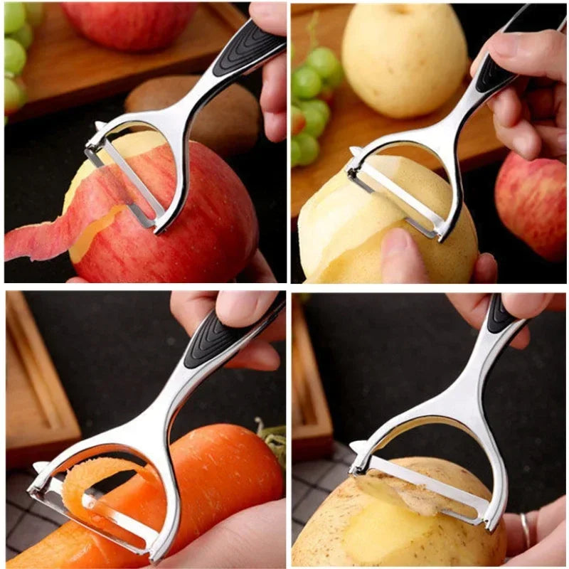 Stainless Steel Vegetable Peeler – Multifunction Potato, Carrot & Fruit Peeler Kitchen Tool
