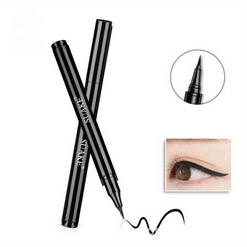 Eyeliner Noir — waterproof, résistant à la sueur et anti-bavures, crée un look naturel, glisse facilement et s’applique rapidement
