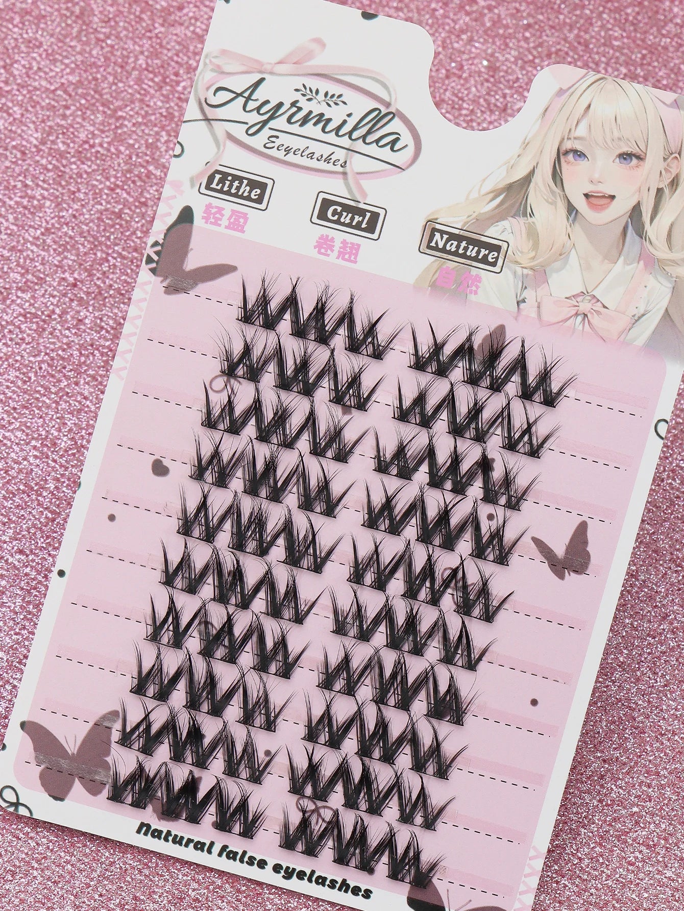 Cils individuels 9-13 mm – 120 grappes, pour fête, travail ou réunion quotidienne – Faux cils naturels, volumineux et doux, 3D en vison multi-couches