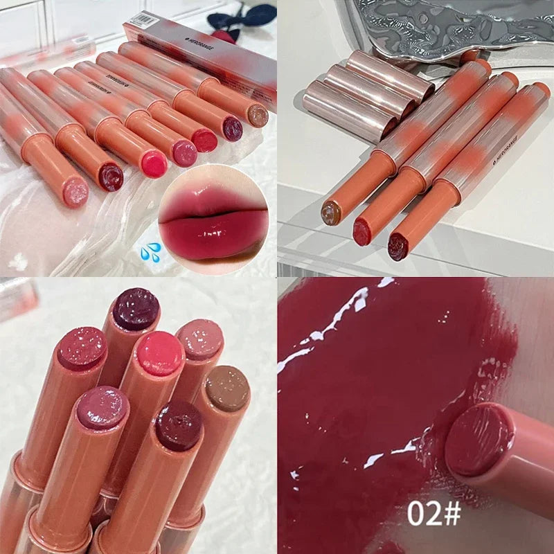 Rouge à Lèvres Gelée Fraise – Hydratant, Gloss Transparent, Non Collant, Teinte Brillante, Maquillage Coréen