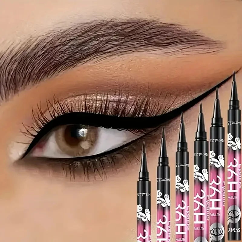 Crayons Eyeliner noirs imperméables, 3 pièces/5 pièces, maquillage pour les yeux, résistant aux taches, longue durée et adapté aux débutants