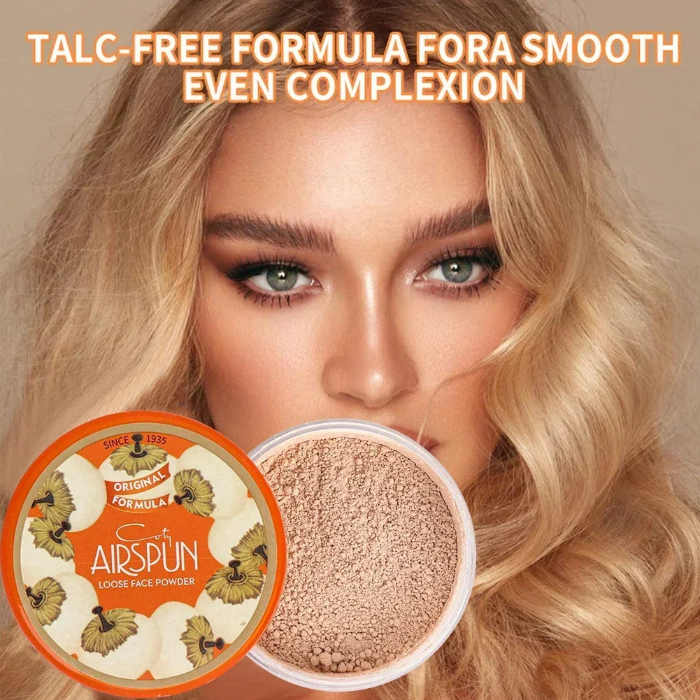 Poudre minérale waterproof pour le visage – Contrôle de l’huile, poudre fixante translucide, haute couvrance, maquillage pour femmes