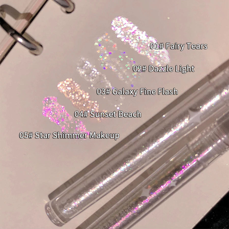 **« Fard à paupières liquide – Haute pigmentation, waterproof et pailleté »**