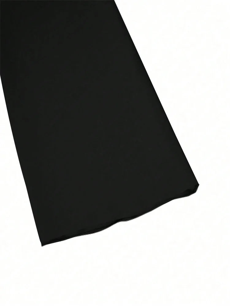 Body pour femmes à couleur unie – Bas volanté et manches longues | Col rond, effet froncé | Coupe slim et ajustée | Idéal pour automne-hiver