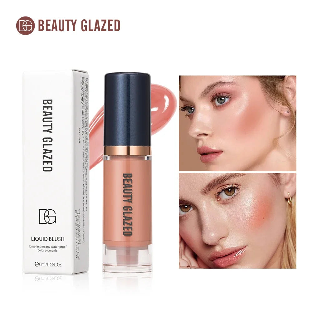 Blush liquide – Longue tenue, waterproof et anti-transpiration, léger – Ne s’efface pas, effet naturel sur les joues, maquillage visage