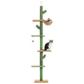 5-Tier Floor-to-Ceiling Cactus Cat Tree – Cat Tower with Hammock & Scratching Posts