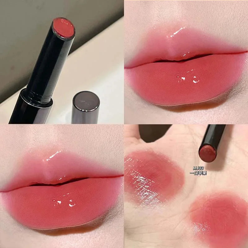 Rouge à lèvres miroir – Texture lisse et riche en pigments | Forme un film sans dessécher ni coller | Hydratant pour des lèvres pulpeuses et éclatantes