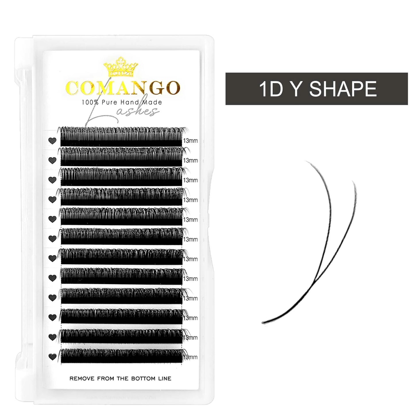 Extensions de cils 1D/2D en Y – Faux cils en vison, courbure C/D, effet naturel, volume russe, doux – Matériau PBT, maquillage, vente en gros