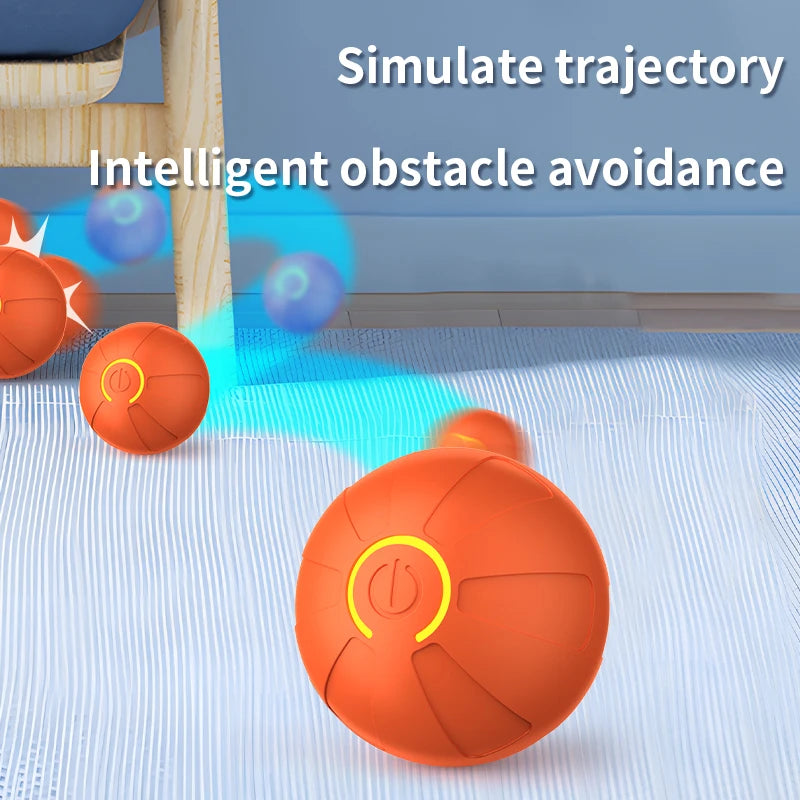 Smart Automatic Rolling Dog Ball – USB Rechargeable Interactive Pet Toy