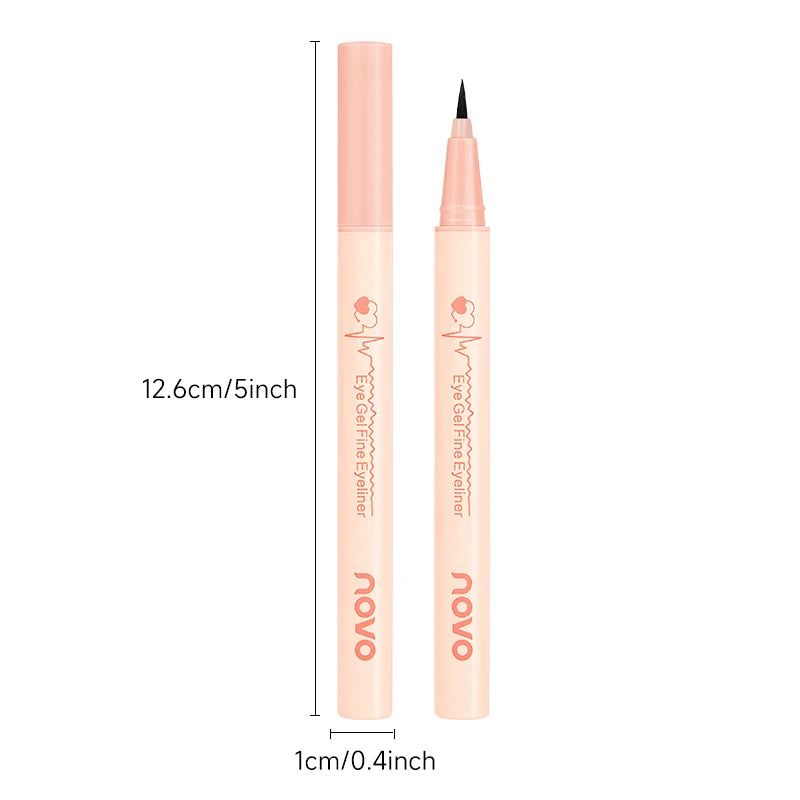 Set 2 pcs – crayon eyeliner et sourcils noir, longue tenue, waterproof, application facile, finition naturelle, lisse, outil beauté