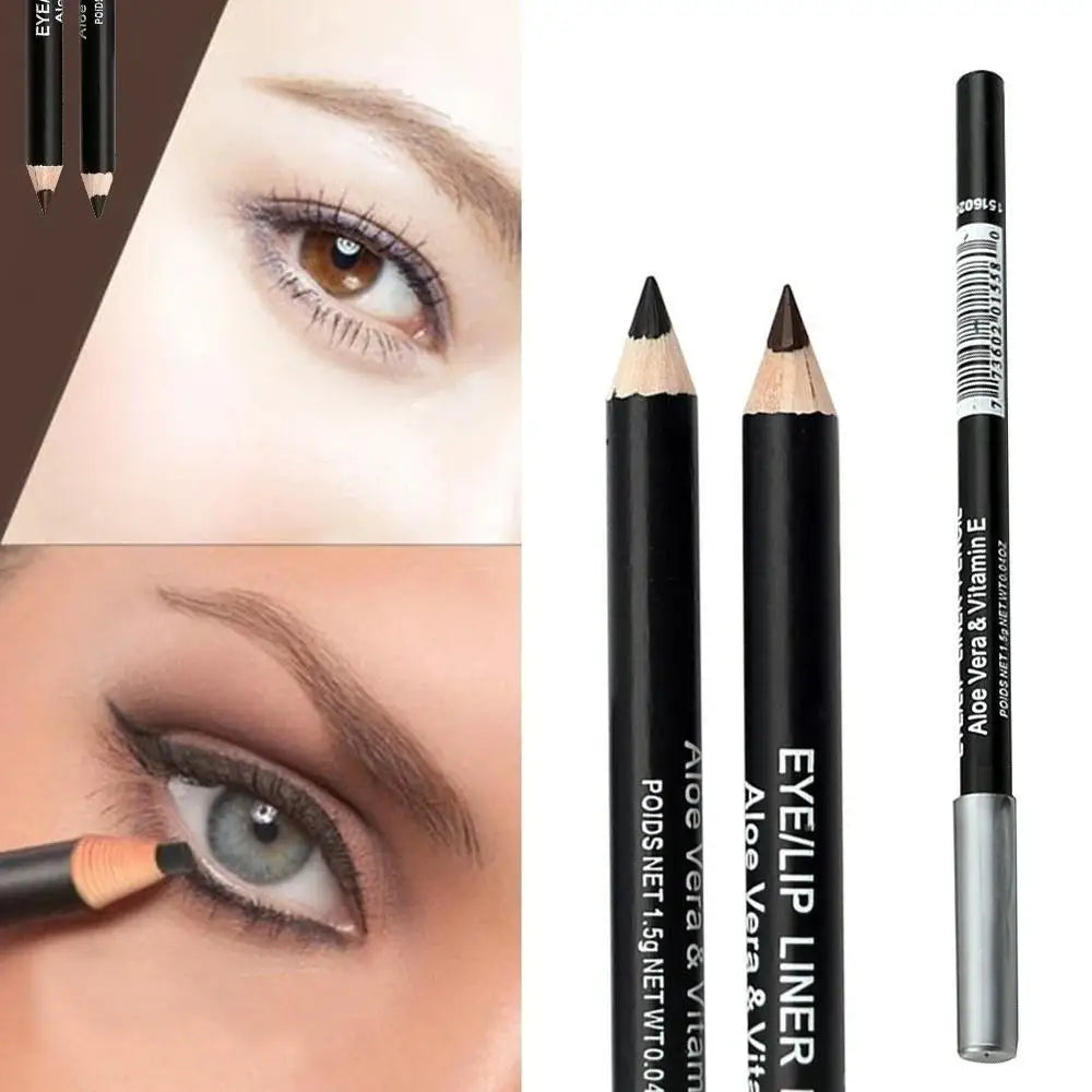 Crayon à sourcils Eyeliner noir et marron, maquillage professionnel à la mode, accessoires d'outils de beauté durables et imperméables