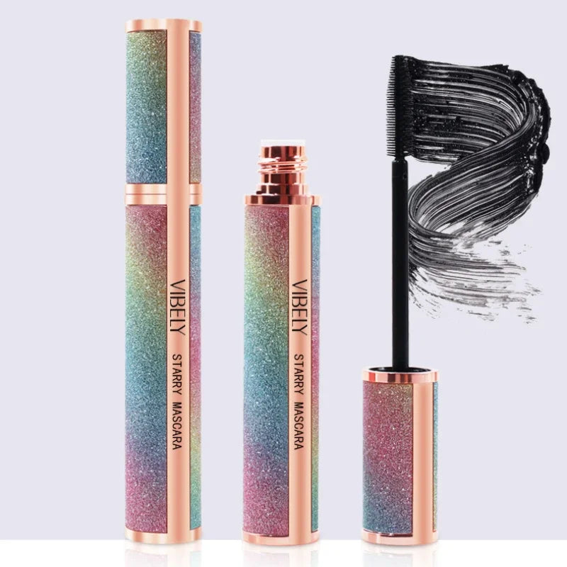 Mascara 4D allongeant extensions cils femme waterproof séchage rapide longue tenue grands yeux