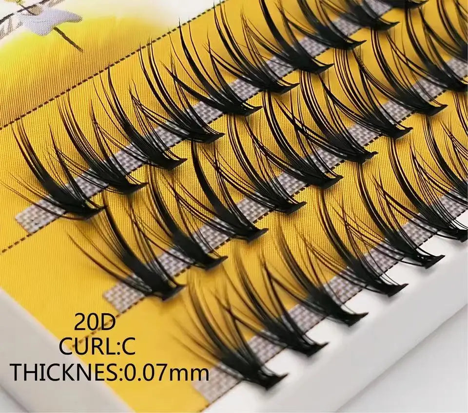 Cils naturels en vison 20D/30D – Cils 3D doux et faux, professionnels – Outil d’extension de cils pour maquillage